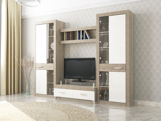 Модульная горка в гостиную «Сан-Ремо» Модульная горка в гостиную «Сан-Ремо»