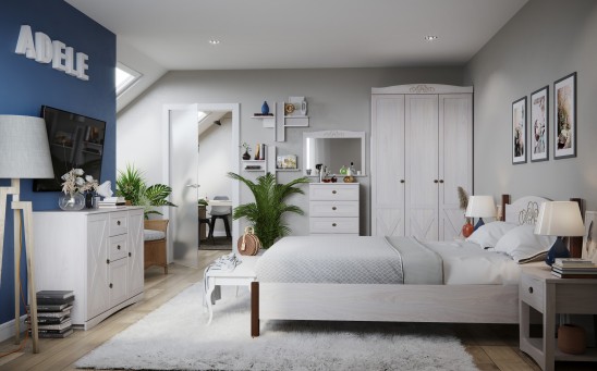 Модульная спальня «ADELE» Ясень анкор светлый Модульная спальня «ADELE» Ясень анкор светлый