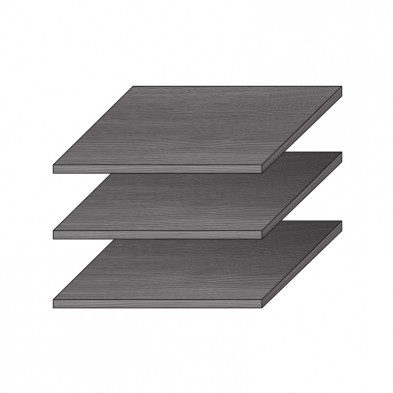 К-т полок (3 шт.) к шкафу д. одежды ГТ.0728.309 «Палермо» 