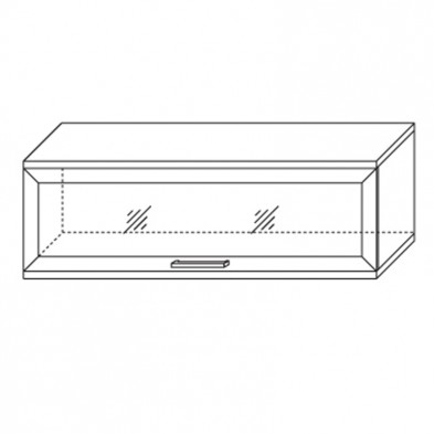 Полка встраиваемая 1200 (1 стеклодверь) ГТ.0728.310 «Палермо»