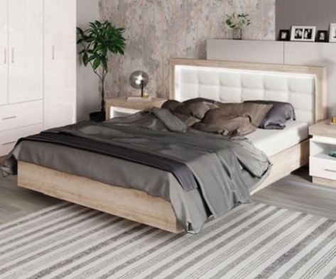 Кровать двуспальная 1600 с орт.основанием (28) «Люмен»