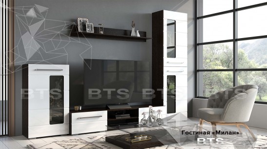 Модульная гостиная стенка «Милан» BTS