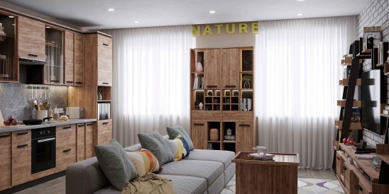 «Nature» модульная мебель для гостиной 