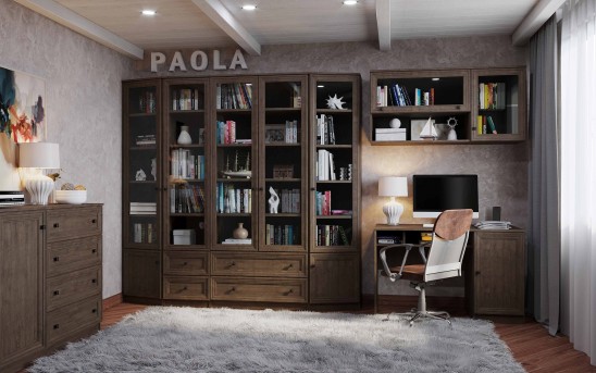 Библиотека «Paola» Дуб апрель темный