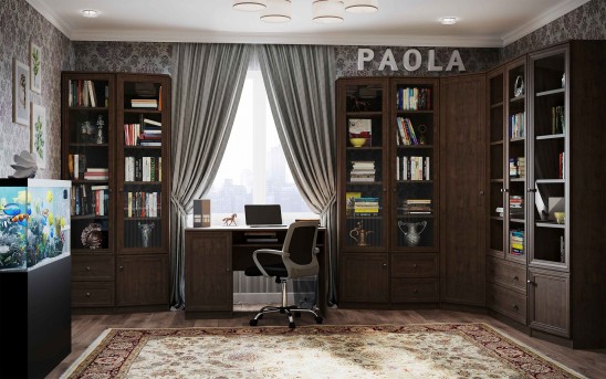 Библиотека «Paola» Дуб апрель темный
