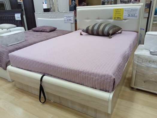 Кровать «Оливия» с ПМ 140х200 (выставочный образец)