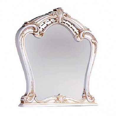 «Розалия» зеркало настенное КМК 0456.5 (Белое+золото)