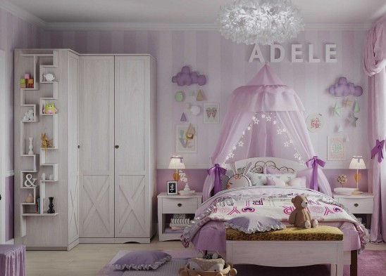 Модульная спальня «ADELE» Ясень анкор светлый Модульная спальня «ADELE» Ясень анкор светлый