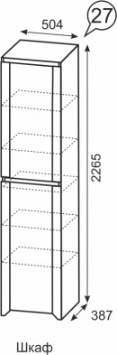 Шкаф м27 «Твист»