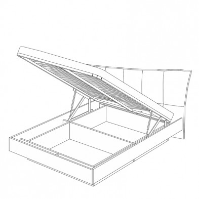 Кровать двуспальная с подъемным мех-мом 4 «Вега Скандинавия»