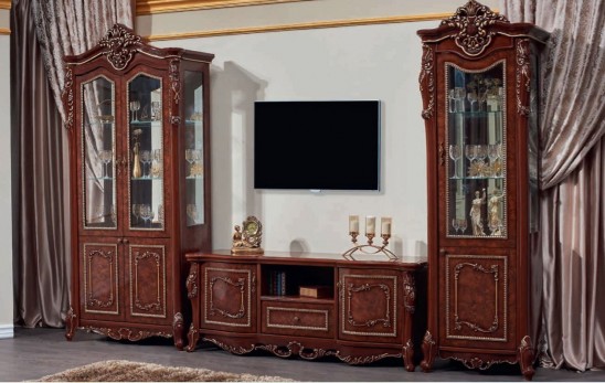Гостиная «Джоконда люкс» в классическом стиле (орех радика)