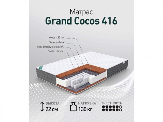 Матрас «GRAND COCOS 416»