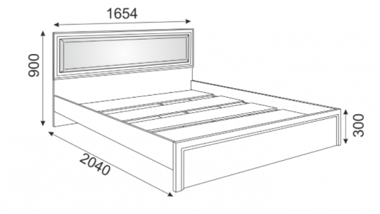 Кровать с мягкой спинкой 160х200 (основание настил) м.9 «Беатрис»