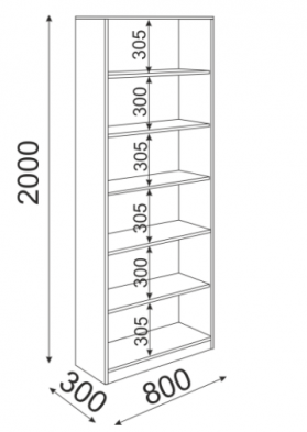Стеллаж 800 м.8 «Остин»