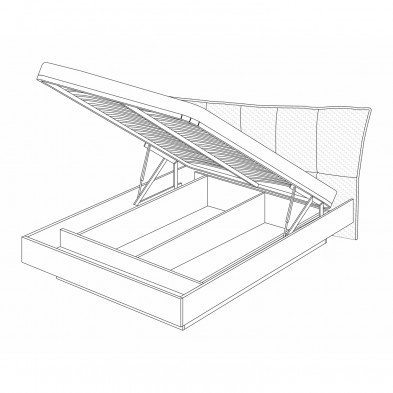 Кровать двуспальная с подъемным мех-мом 4 «Вега Скандинавия»