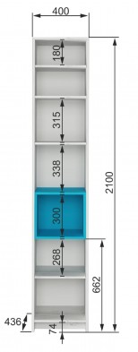 Стеллаж 400 №5.2 «Бриз»
