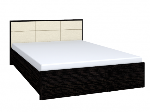 Двуспальная кровать «Амели» Люкс со стационарным основанием металл