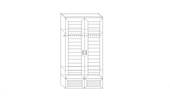 Шкаф для одежды ИД 01.135 «Робинзон»