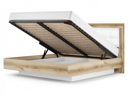 Кровать двуспальная -35% из зала с подъемным мех-мом 5 «Вега Скандинавия» изголовье велюр 