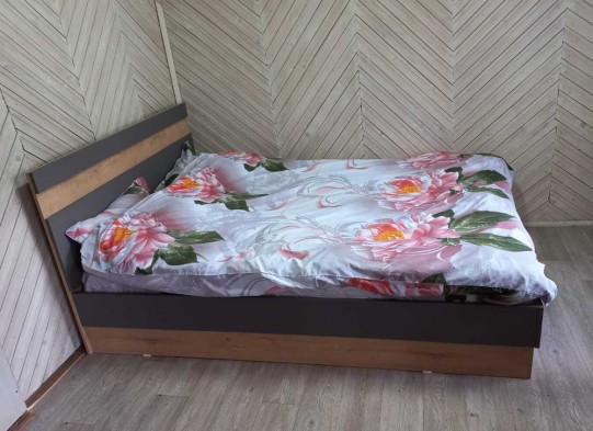 «Берген» кровать 140х200 двуспальная с ортопедическим основанием МЛК 