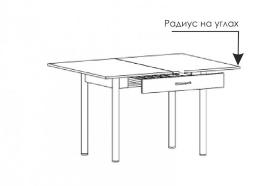 «Прайм-3Р» Стол-трансформер (раскладной) с ящиком 60/120 Венге