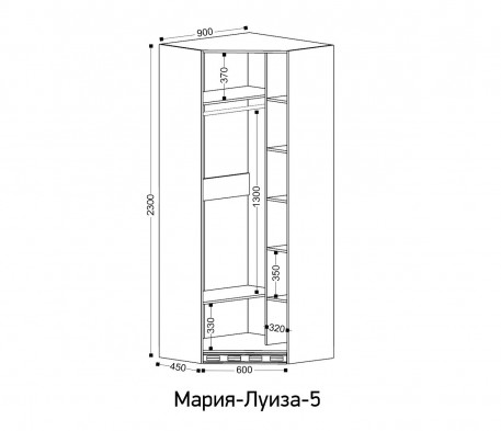 Шкаф угловой м.5 «Мария-Луиза»