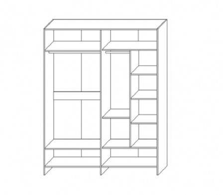 «Харди» Шкаф для одежды 4Д КМК 0965.1