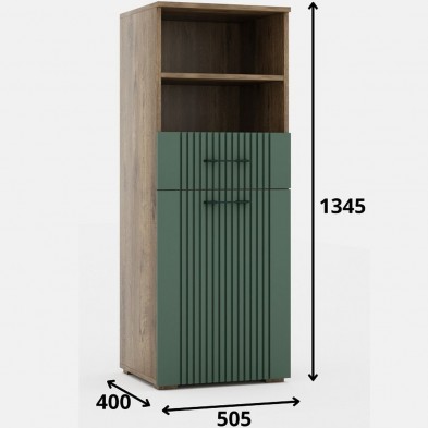 «Монреаль» Шкаф низкий с нишей и ящиком 1Д1Я КМК 0986.4