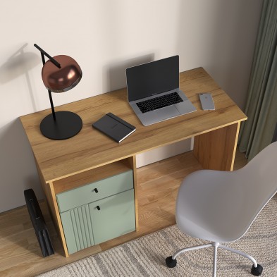 «Вега Саксония» Столь письменный Серо-зелёный