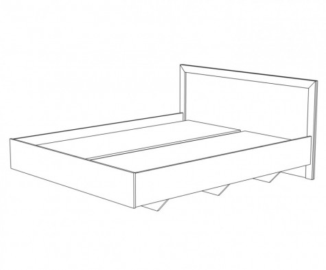 «Римини» Кровать 1600 с ортопедическим основанием КМК 0989.3 «Римини» Кровать 1600 с ортопедическим основанием КМК 0989.3