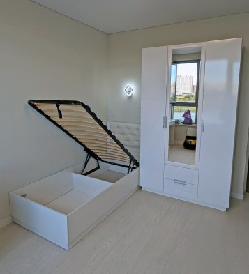 Кровать односпальная с подъемным механизмом «Тиффани» Кровать односпальная с подъемным механизмом «Тиффани»