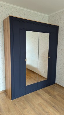 «Вега Сапфир» Спальный гарнитур Темно-синий софт