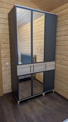 «Aurelio» Шкаф для одежды и белья 61 штанга Антрацит