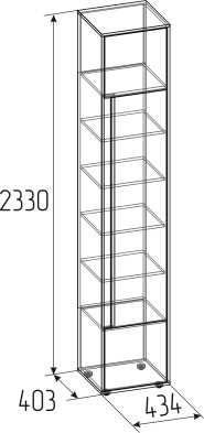 «Прайм» Шкаф распашной для белья 60