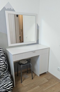 «Харди» спальный гарнитур (Белый/Ясень белый текстурный)