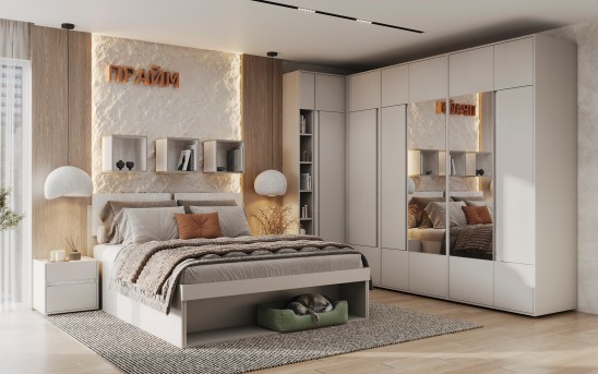 «Прайм» Шкаф распашной для одежды и белья 61