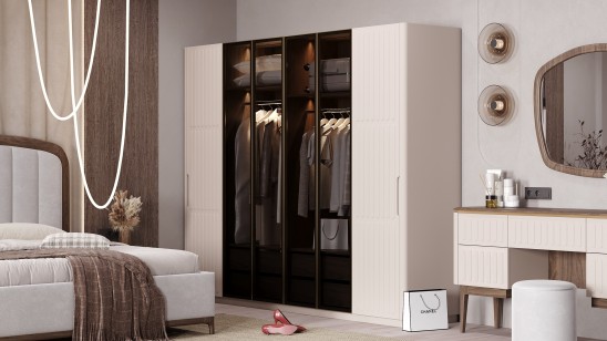 «Неаполь» Шкаф 6-ти створчатый