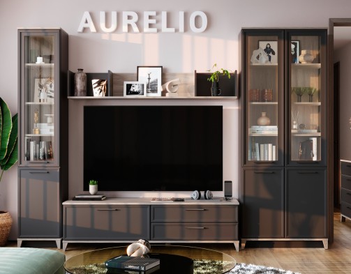 «Aurelio» Стенка в гостиную Антрацит «Aurelio» Стенка в гостиную Антрацит