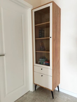 «Вега Саксония» Шкаф-витрина Миндаль «Вега Саксония» Шкаф-витрина Миндаль