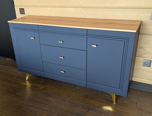 «Вега Сапфир» Спальный гарнитур Темно-синий софт «Вега Сапфир» Спальный гарнитур Темно-синий софт