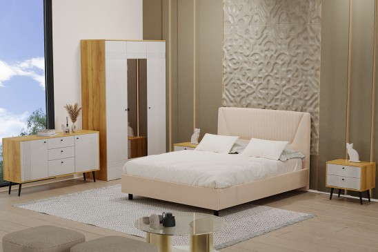 «Вега Саксония» Модульная спальня Миндаль