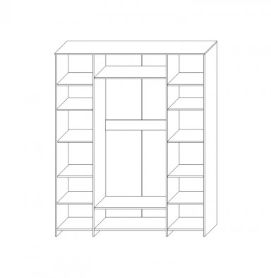 «Римини» Шкаф 4-х дверный для одежды 4Д КМК 0989.4 «Римини» Шкаф 4-х дверный для одежды 4Д КМК 0989.4