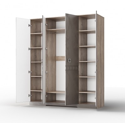 «Римини» Шкаф 4-х дверный для одежды 4Д КМК 0989.4 «Римини» Шкаф 4-х дверный для одежды 4Д КМК 0989.4