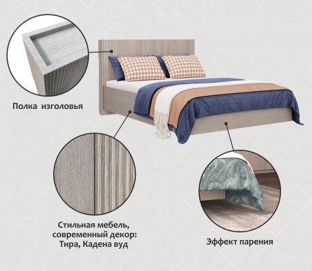 «Муза» Кровать с основанием