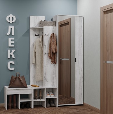 «Флекс» Шкаф двухдверный для одежды и белья 71