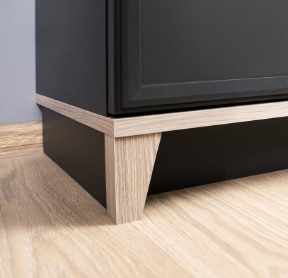 «Aurelio» Шкаф для белья 55 с полками Фасады Стандарт Антрацит «Aurelio» Шкаф для белья 55 с полками Фасады Стандарт Антрацит