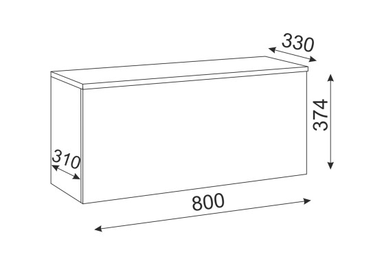 «Осло NEW» М21 (ручка торцевая) Тумба навесная (Кашемир) «Осло NEW» М21 (ручка торцевая) Тумба навесная (Кашемир)
