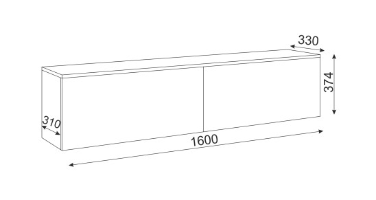«Осло NEW» М22 (ручка торцевая) Тумба навесная (Дуб крафт золотой) «Осло NEW» М22 (ручка торцевая) Тумба навесная (Дуб крафт золотой)