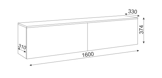 «Осло NEW» М22 (ручка торцевая) Тумба навесная (Цемент св.) «Осло NEW» М22 (ручка торцевая) Тумба навесная (Цемент св.)