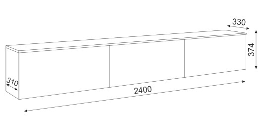 «Осло NEW» М23 (ручка торцевая) Тумба навесная (Цемент св.) «Осло NEW» М23 (ручка торцевая) Тумба навесная (Цемент св.)